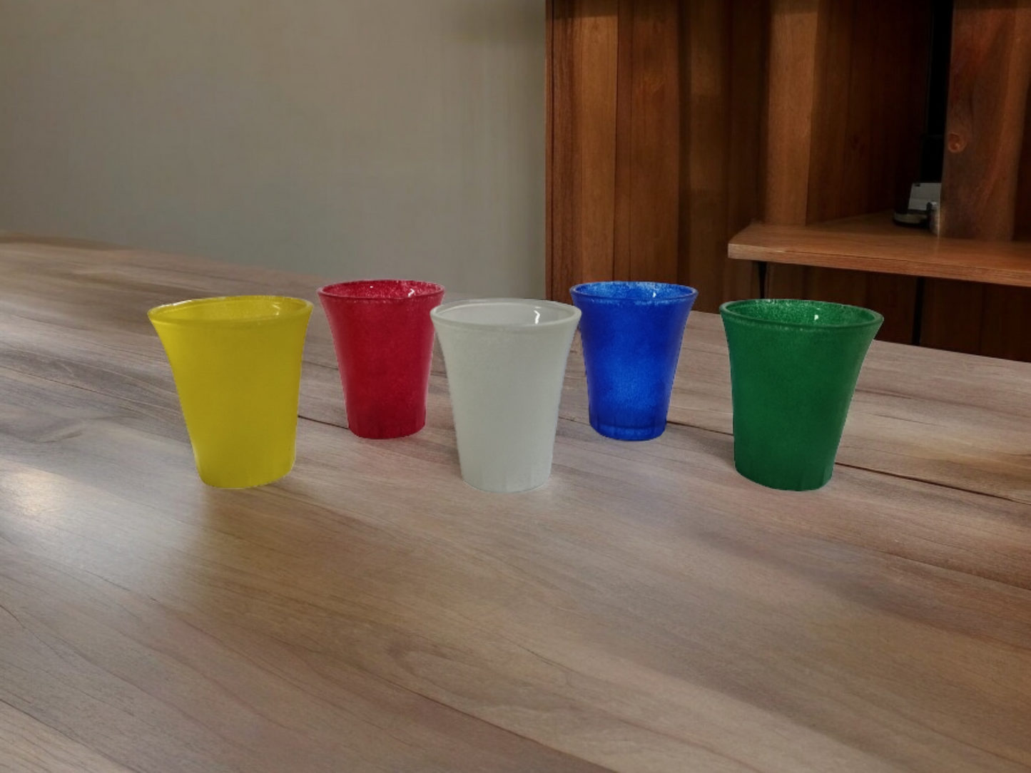 Decorative set of PARCHIS shots