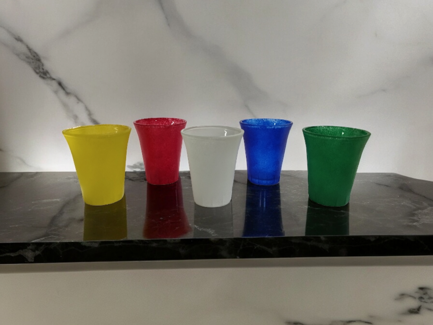 Decorative set of PARCHIS shots